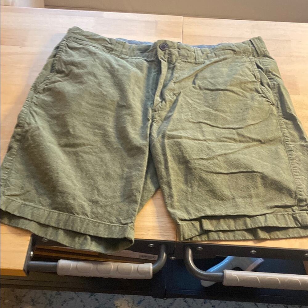 J. Crew Green 9” Flat Front Shorts Lightweight Cotton
